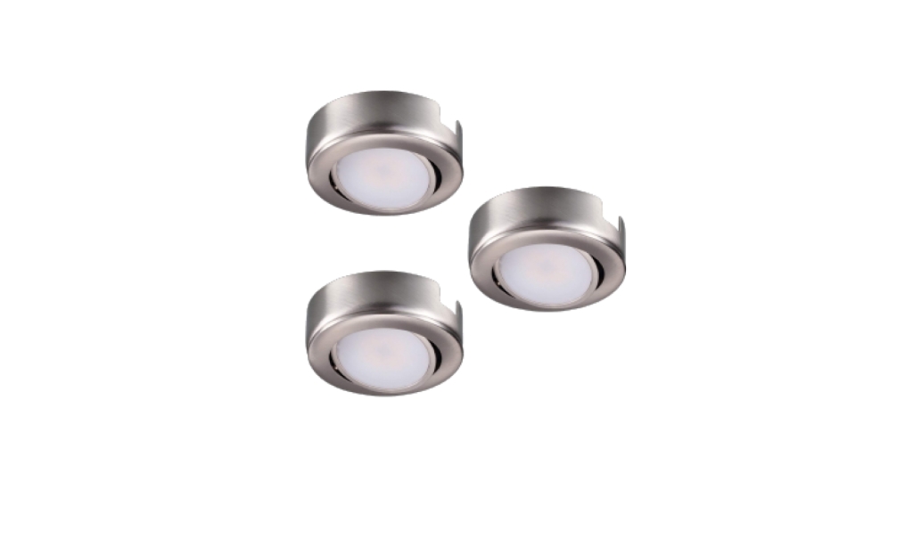 Luminaire sous-armoire - Kit de 3 stainless