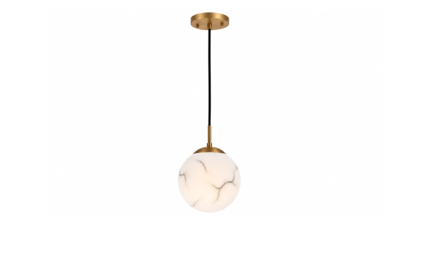 Luminaire suspendu simple Alabaster 8 2