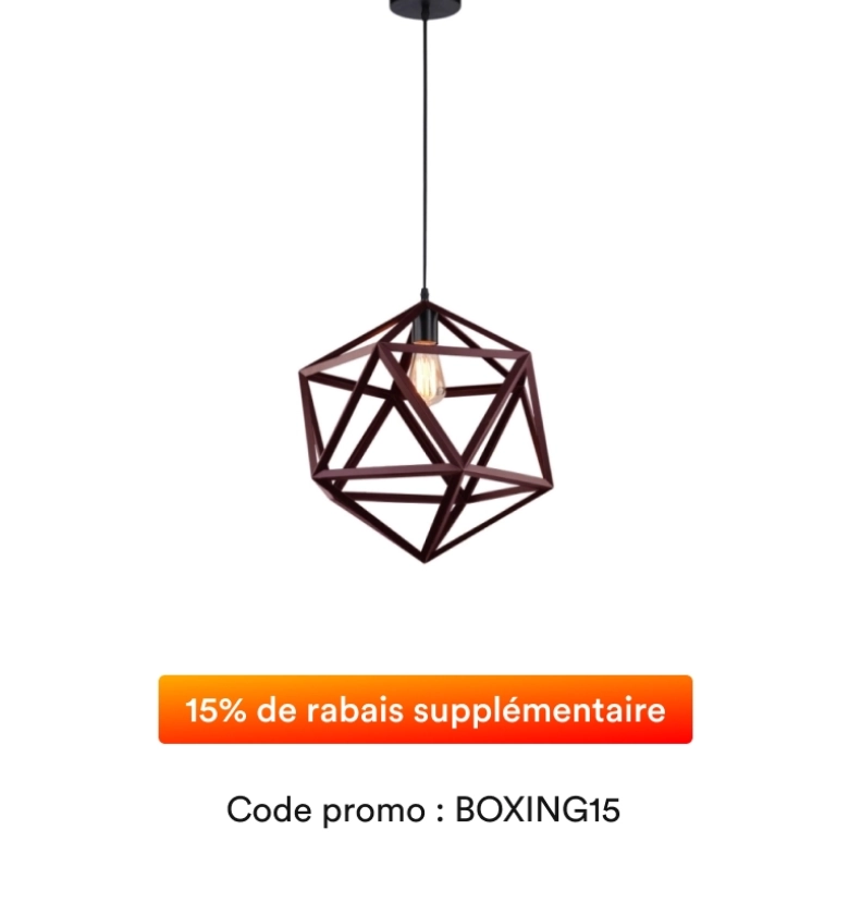 Lampes rabais promo boxing day